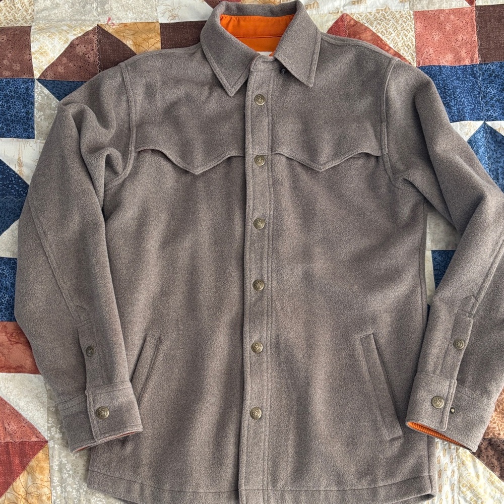 Men's Taupe Shirt Jacket